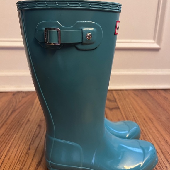 Hunter Big Kids Original Gloss Rain Boots, Size 2 - Picture 5 of 11